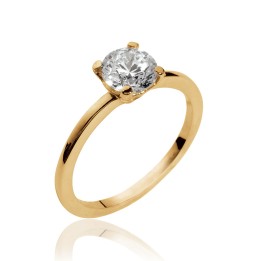 Bague Plaqué Or 750 3Mic Oz