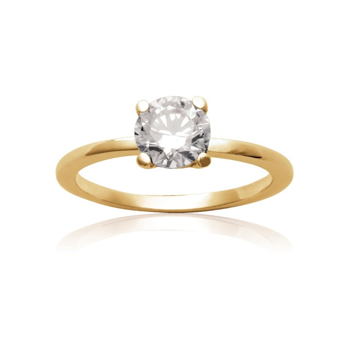 Bague Plaqué Or 750 3Mic Oz
