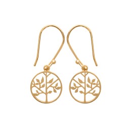 Boucle D'Oreille Plaqué Or 750 3Mic