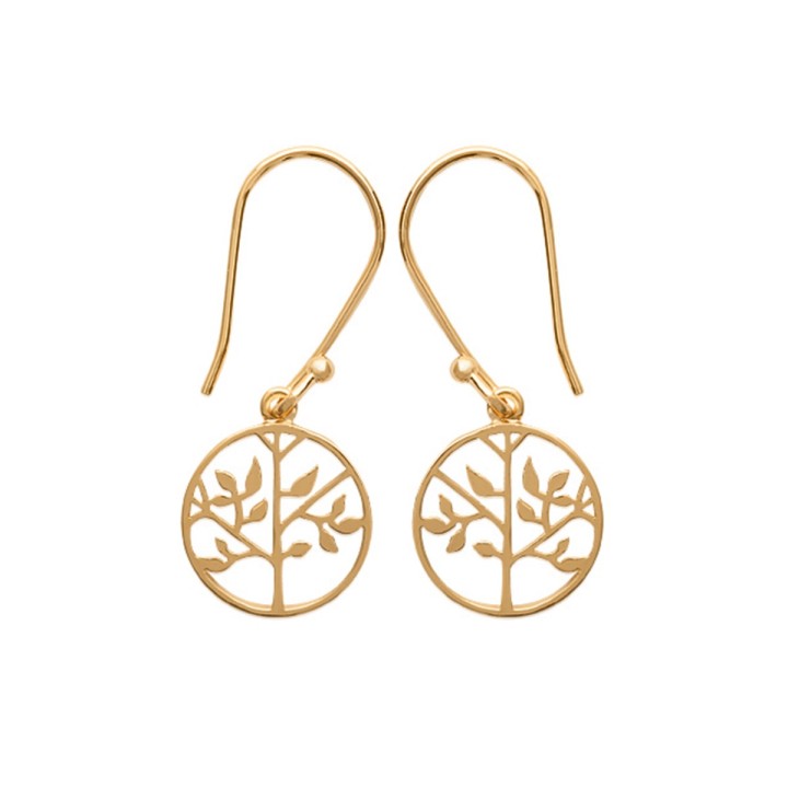 Boucle D'Oreille Plaqué Or 750 3Mic