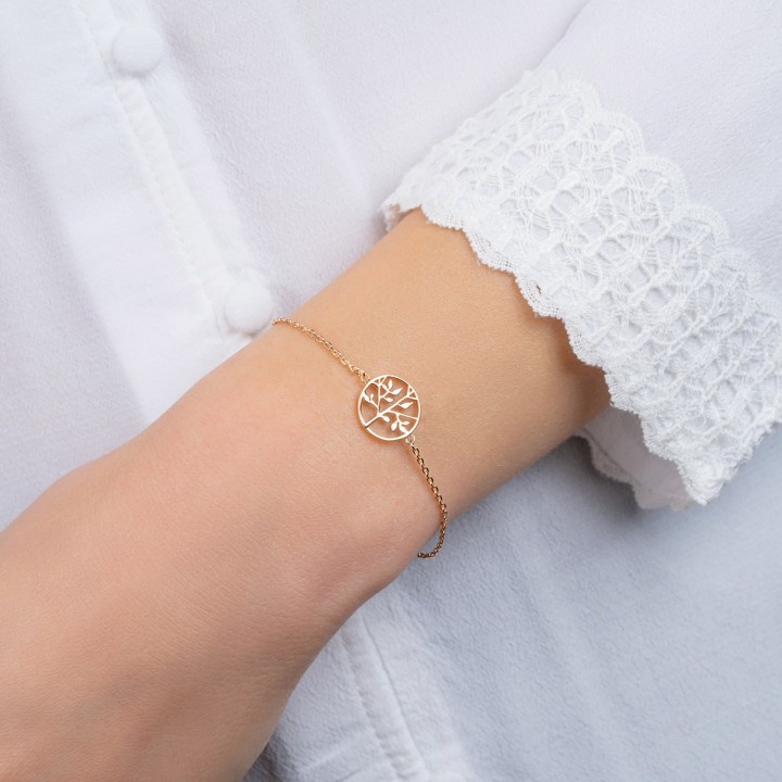 Bracelet Plaqué Or 750 3Mic