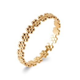 Bague Plaqué Or 750 3Mic