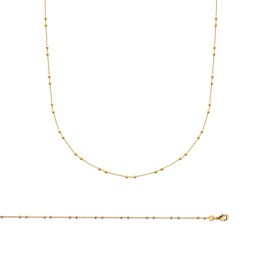 Collier Plaqué Or 750 3Mic