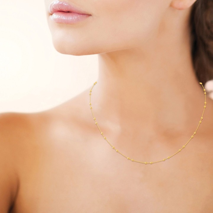 Collier Plaqué Or 750 3Mic