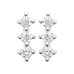 Boucle D'Oreille Argent 925 Rhodie Oz