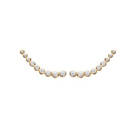 Boucle D'Oreille Plaqué Or 750 3Mic Oz