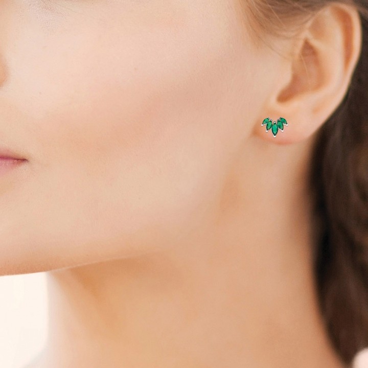 Boucle D'Oreille Argent 925 Rhodie Ps