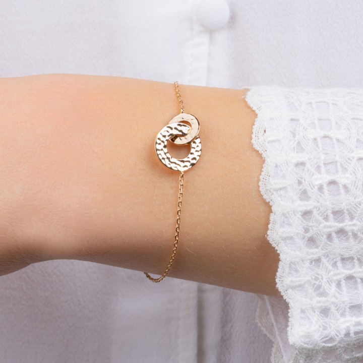 Bracelet Plaqué Or 750 3Mic