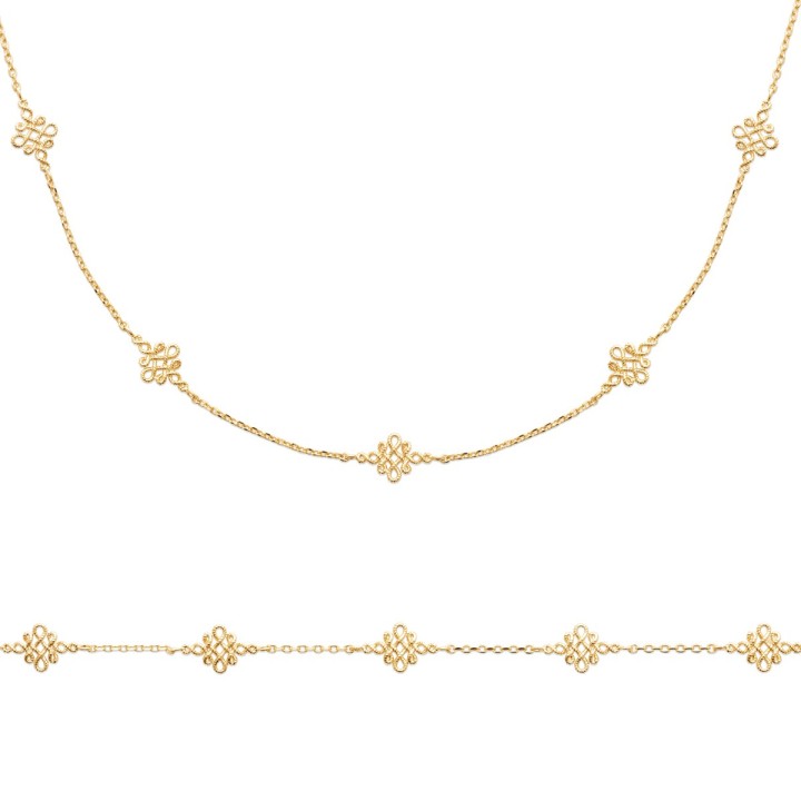 Collier Plaqué Or 750 3Mic