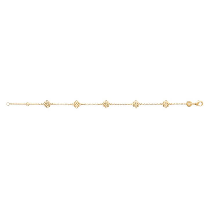 Bracelet Plaqué Or 750 3Mic