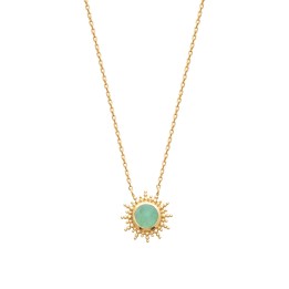 Collier Plaqué Or 750 3Mic Aventurine